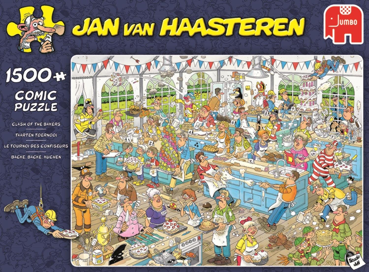 Clash of The Bakers by Jan Van Haasteren – 1500 Piece Jigsaw Puzzle (Jan Van Haasteren)