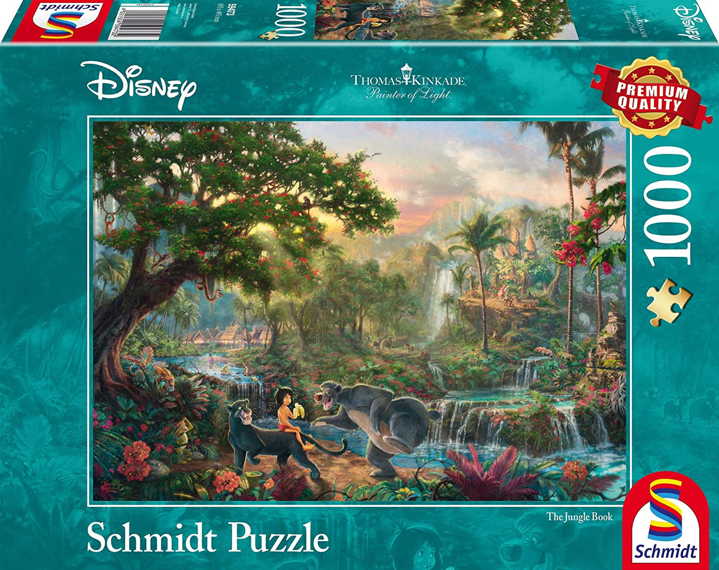 Schmidt - Thomas Kinkade - Disney - The Jungle Book - 1000 Piece Jigsaw Puzzle