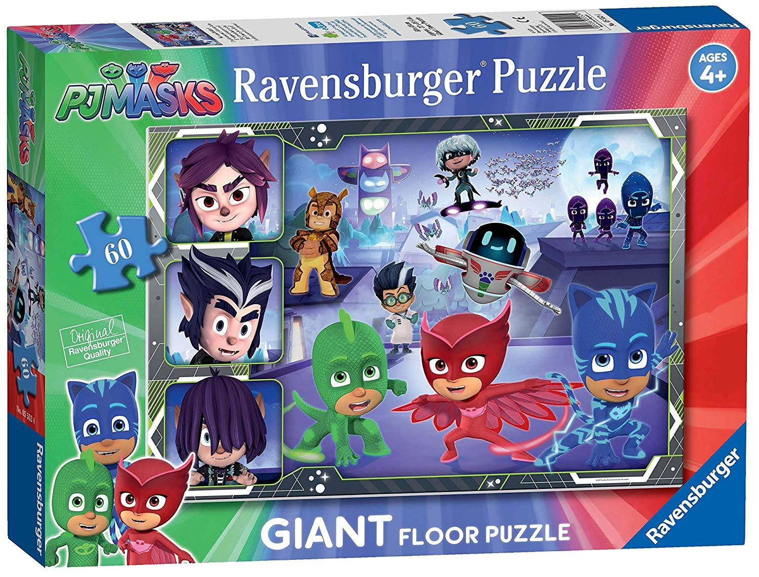 Ravensburger PJ Masks, 60pc Giant Floor Jigsaw Puzzle