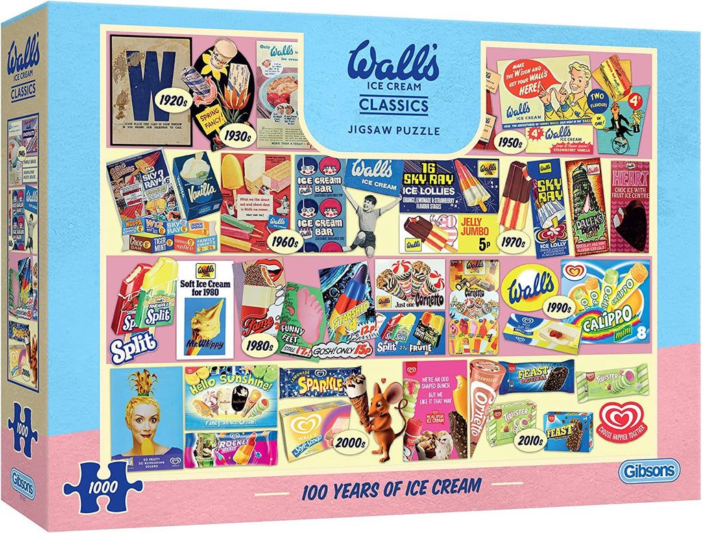 100 Years of Wall's Ice Cream – 1000 Piece Jigsaw Puzzle (Gibsons)