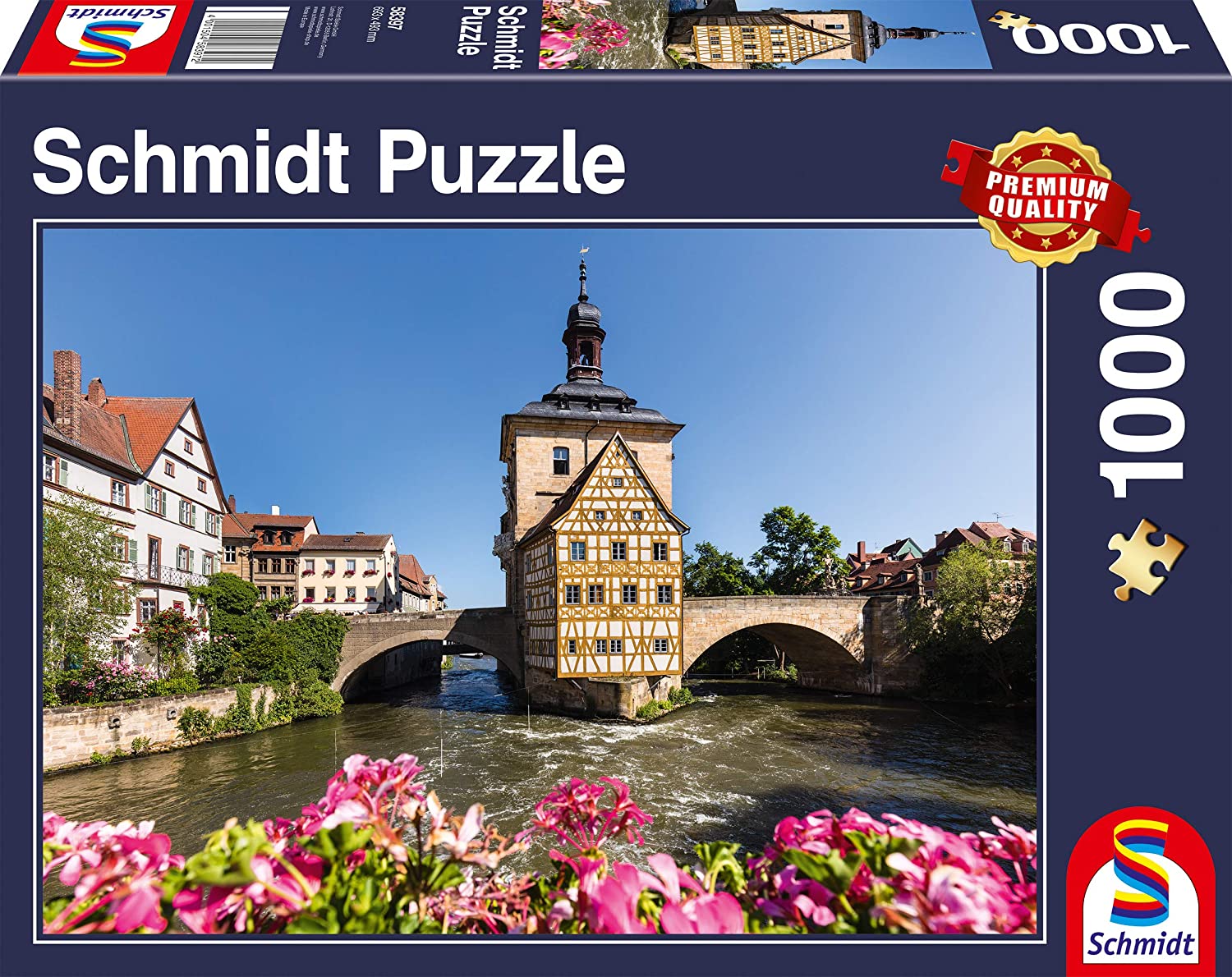 Bamberg, Regnitz and Old Town hall – 1000 Piece Jigsaw Puzzle (Schmidt)