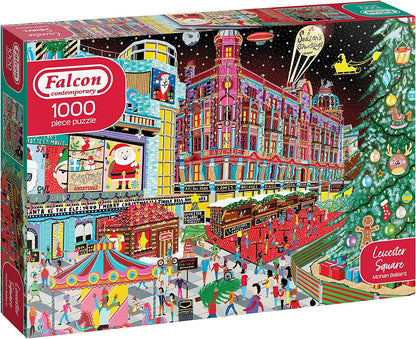 Falcon Contemporary - Christmas at Leicester Square - 1000 Piece Jigsaw Puzzle