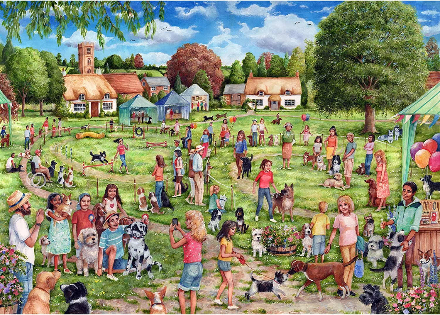 The Village Dog Show – 1000 Piece Jigsaw Puzzle (Gibsons)