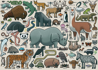 Ravensburger - You Wild Animal - 1000 Piece Jigsaw Puzzle
