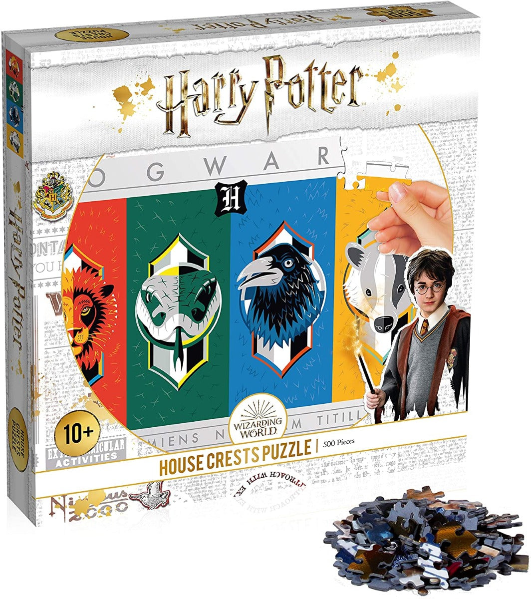 Harry Potter House Crests – 500 Piece Jigsaw Puzzle (Winning Movies)