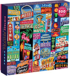 Vintage Motel Signs – 500 Piece Jigsaw Puzzle (Galison)