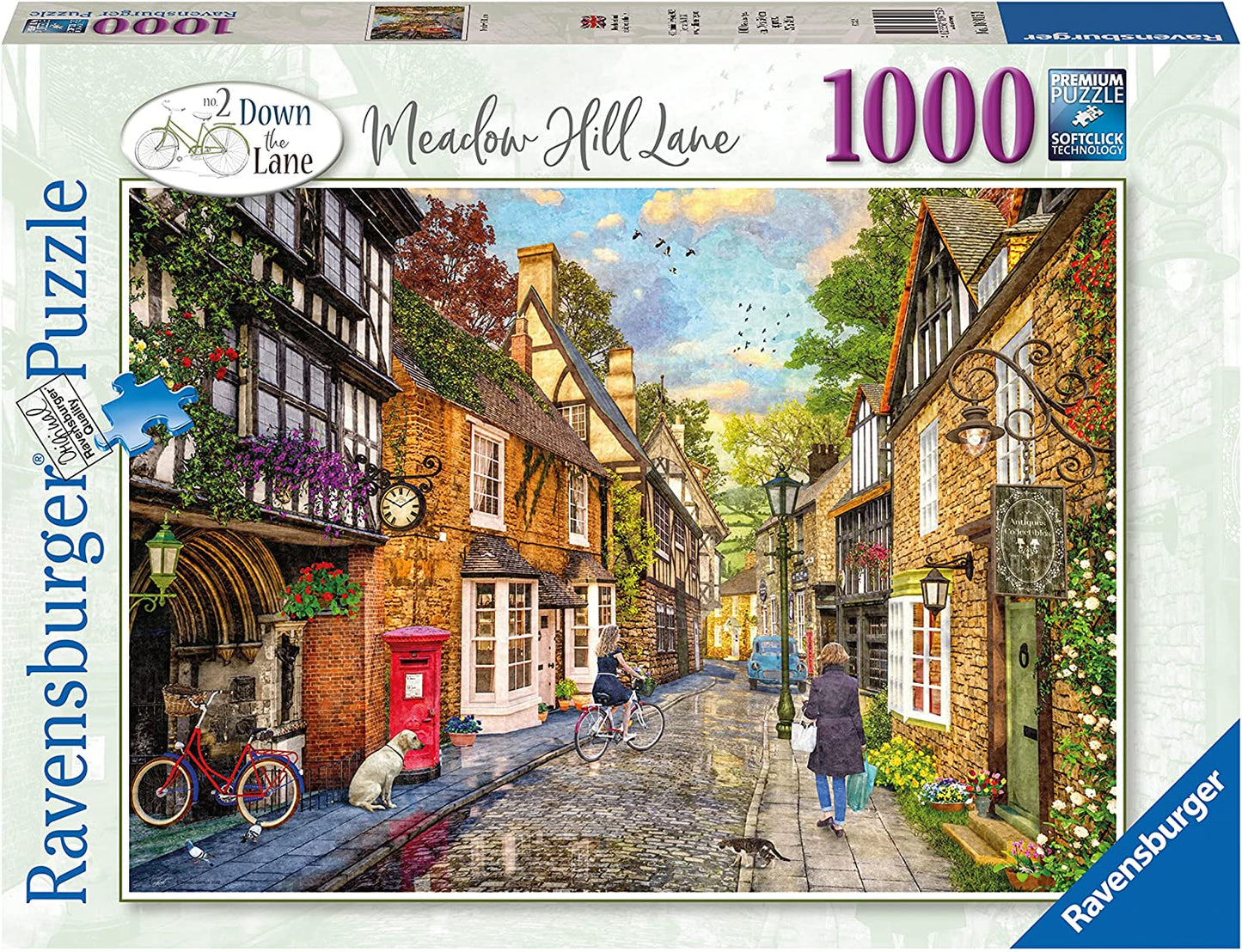 Ravensburger - Down the Lane No.2, Meadow Hill Lane - 1000 Piece Jigsaw Puzzle