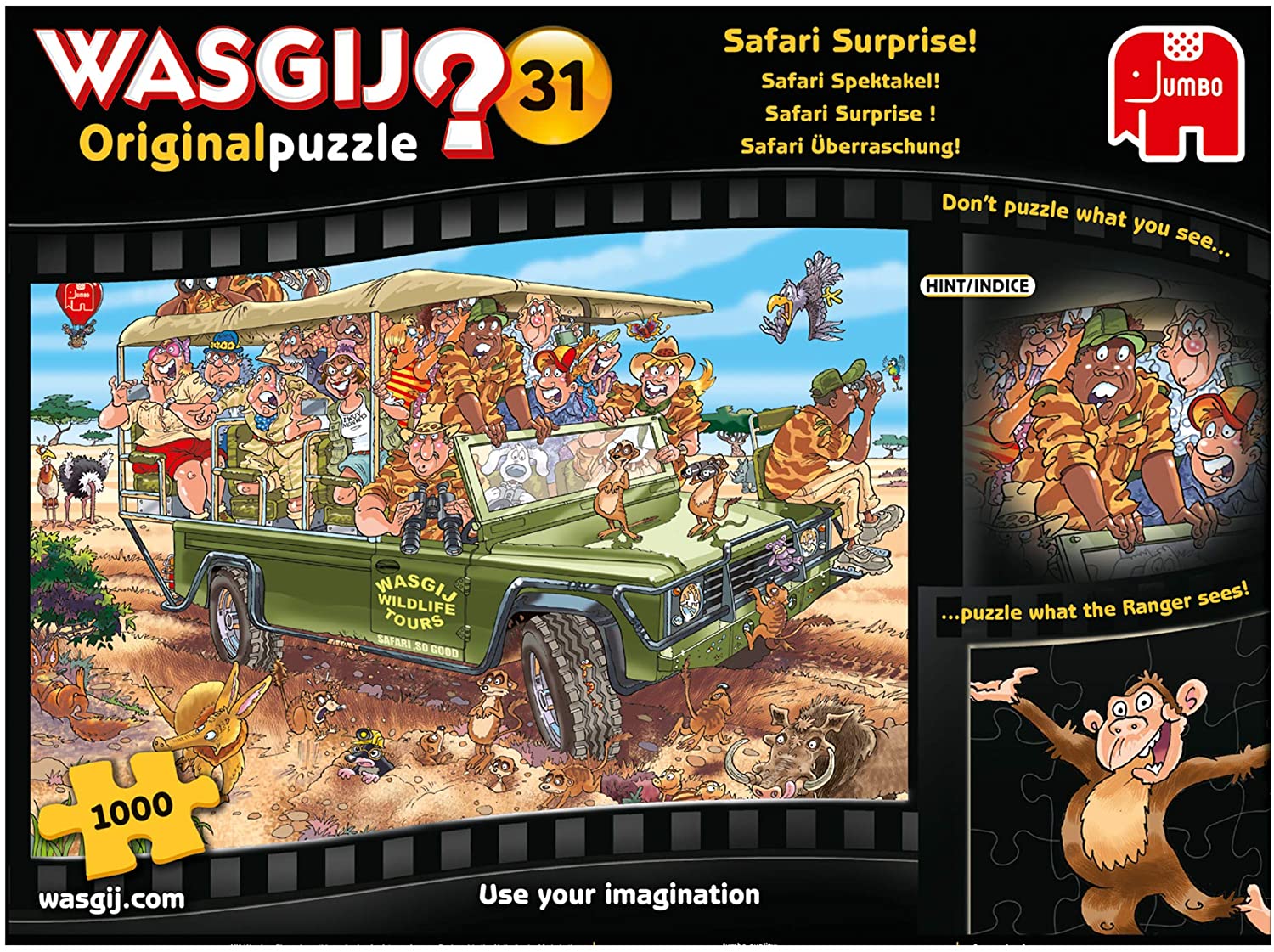 Wasgij Original 31: Safari Surprise – 1000 Piece Jigsaw Puzzle (Wasgij)