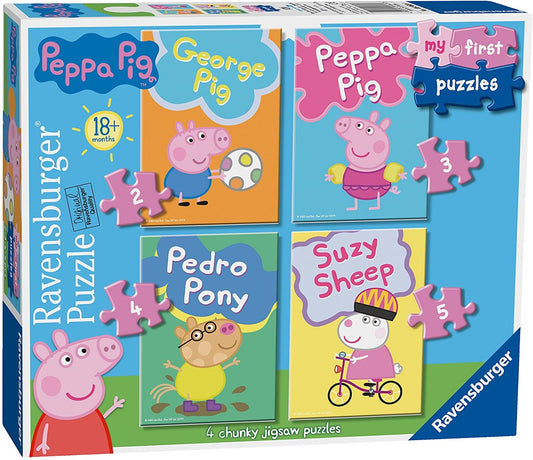 Ravensburger - Peppa Pig My First Puzzles - 2,3,4,5 Piece Jigsaw Puzzles