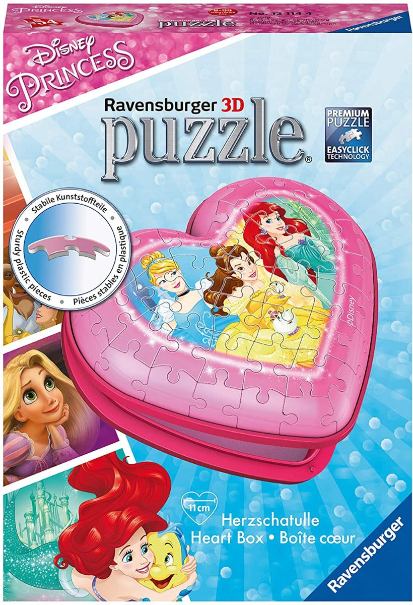Disney Princess – Heart Shaped 54 Piece Jigsaw Puzzle (Ravensburger)