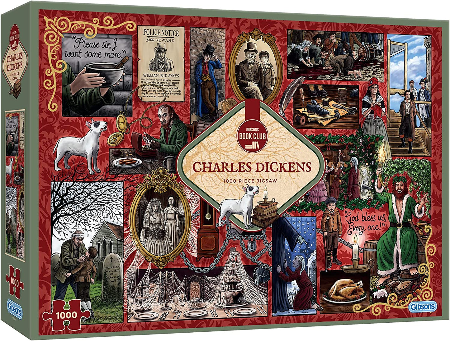 Gibsons - Charles Dickens - Book Club - 1000 Piece Jigsaw Puzzle