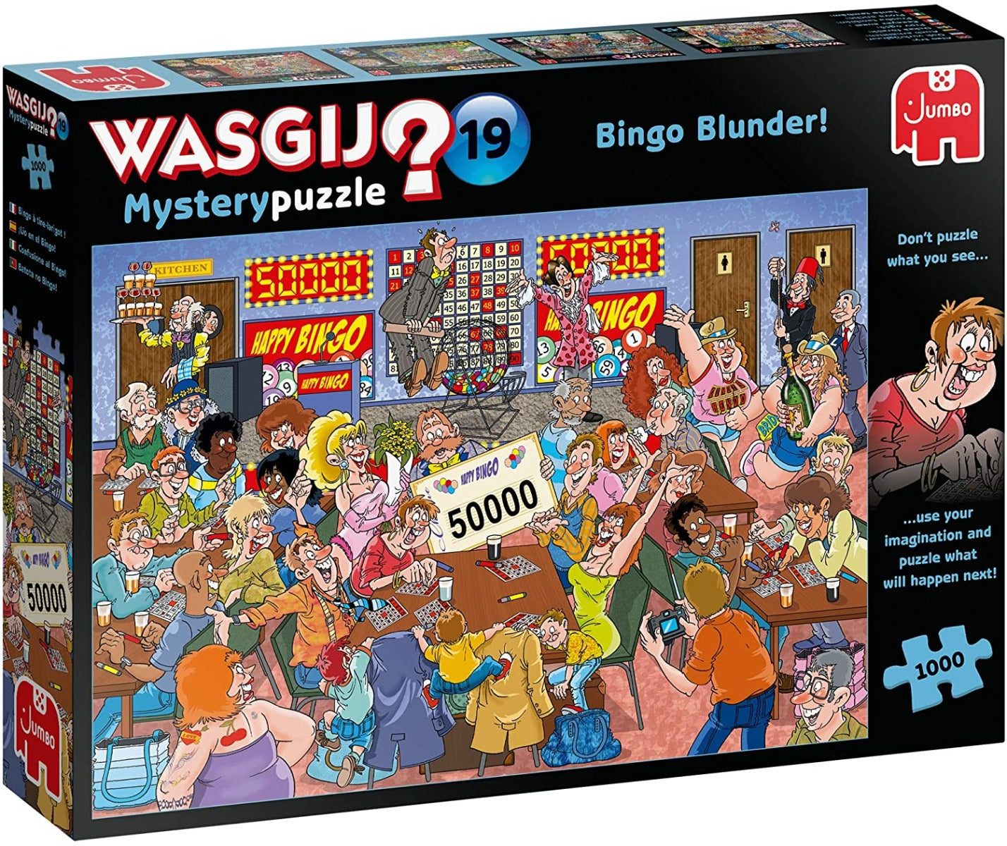 Wasgij Mystery 19: Bingo Blunder! – 1000 Piece Jigsaw Puzzle (Wasgij)