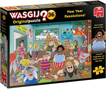 Wasgij Original 36 - New Year Resolutions! - 1000 Piece Jigsaw Puzzle
