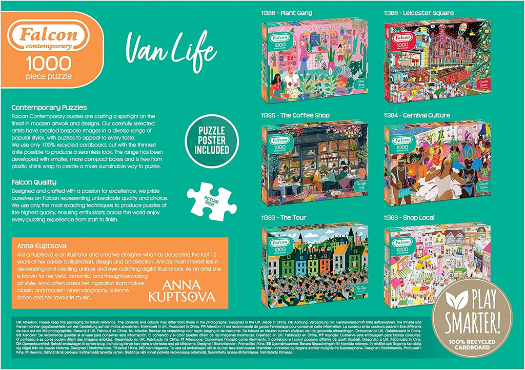 Van Life – 1000 Piece Jigsaw Puzzle (Falcon Contemporary)