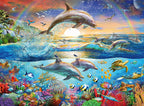 Dolphin Paradise – 300 XXL Piece Jigsaw Puzzle (Ravensburger)