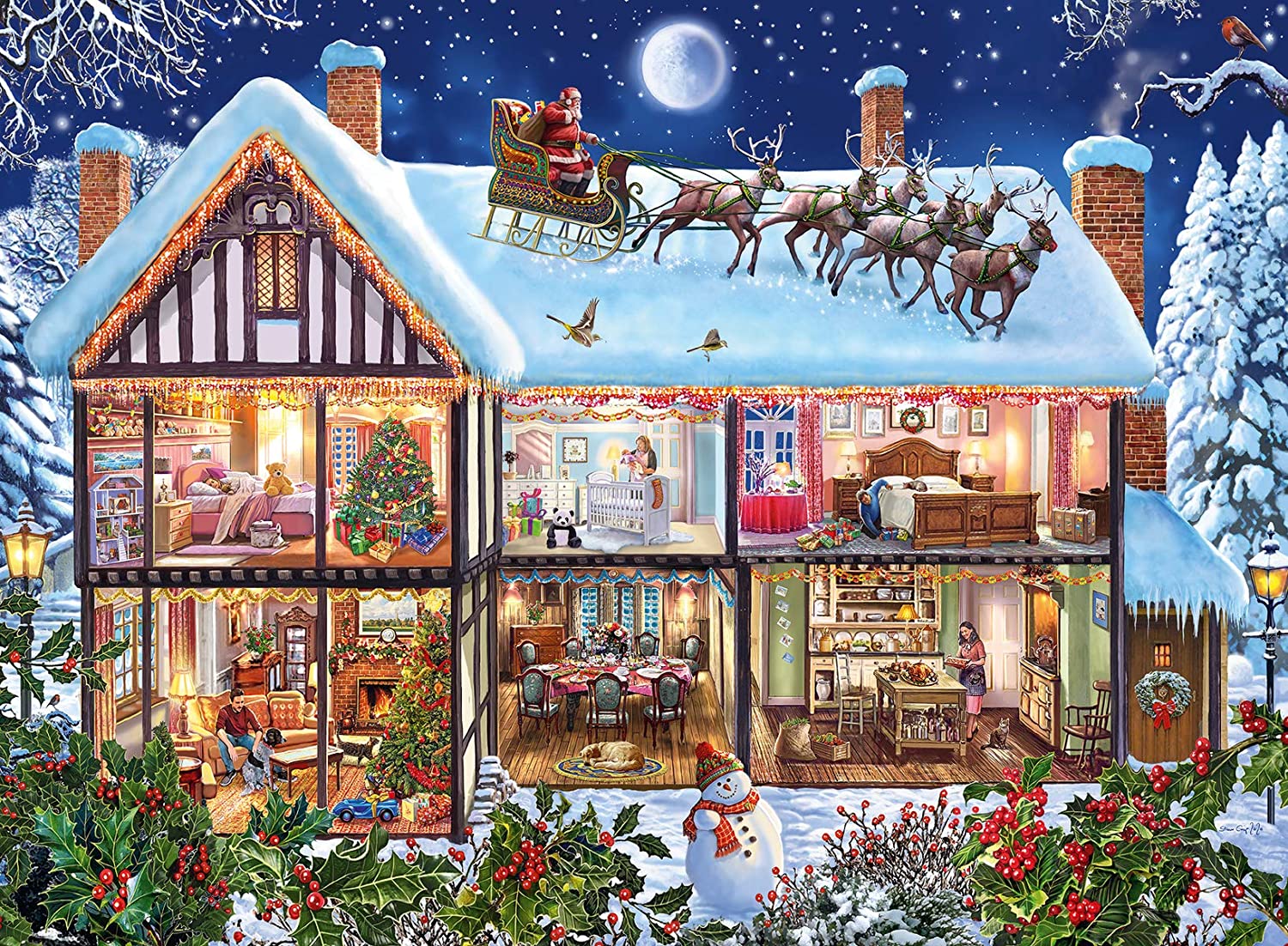 Christmas at Home – 100 XXL Piece Jigsaw Puzzle (Ravensburger)