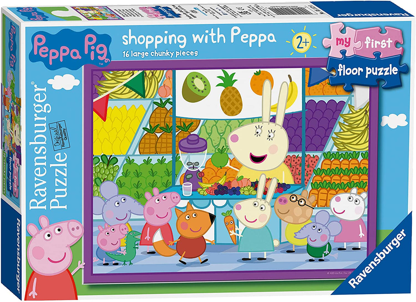 Ravensburger - Peppa Pig My First Floor Puzzle - Shopping with Peppa - 16  Piece Jigsaw Puzzle