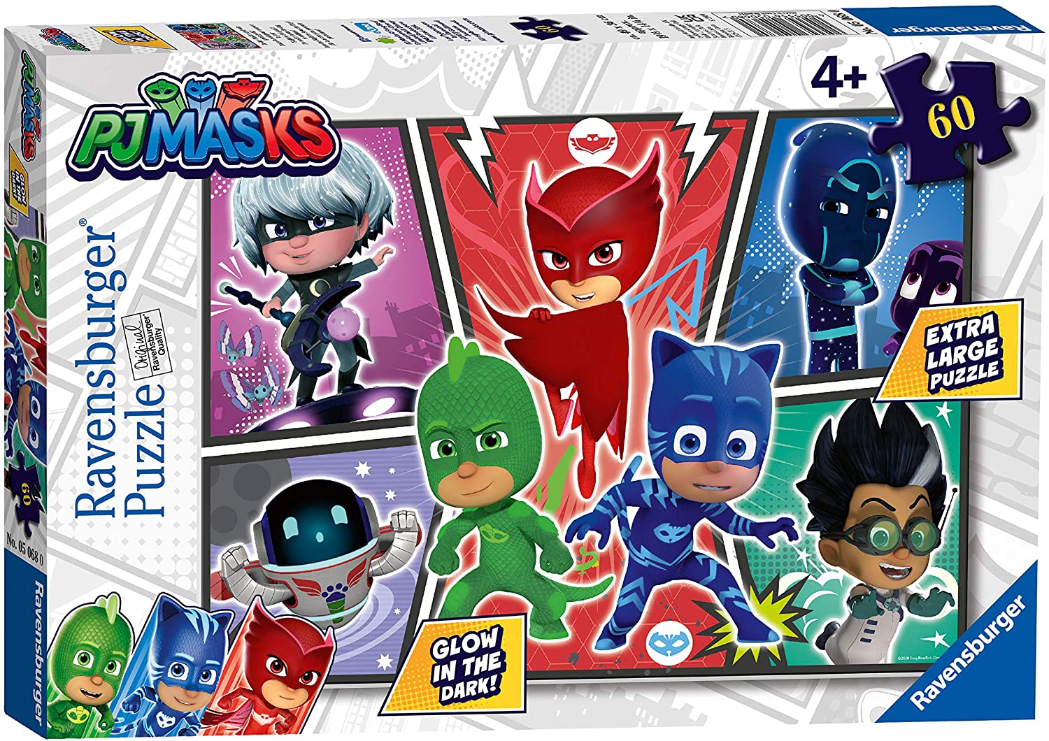 PJ Masks Glow in the Dark – 60 Piece Jigsaw Puzzle (Ravensburger)