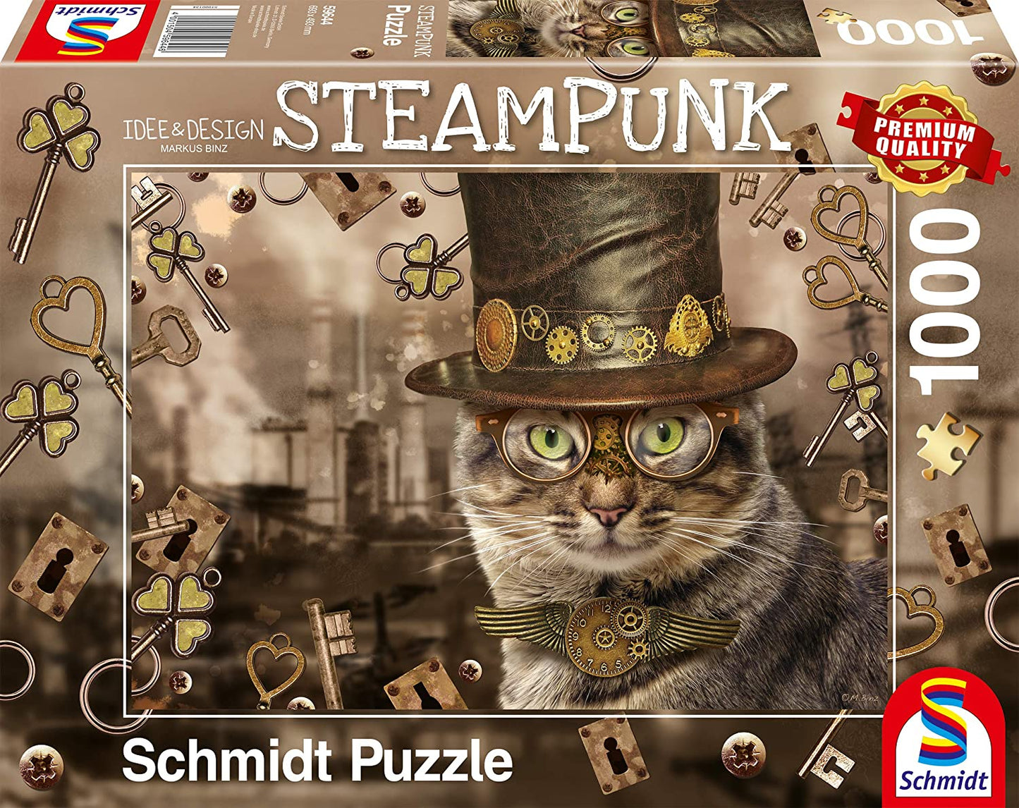Schmidt - Steampunk Cat - 1000 Piece Jigsaw Puzzle