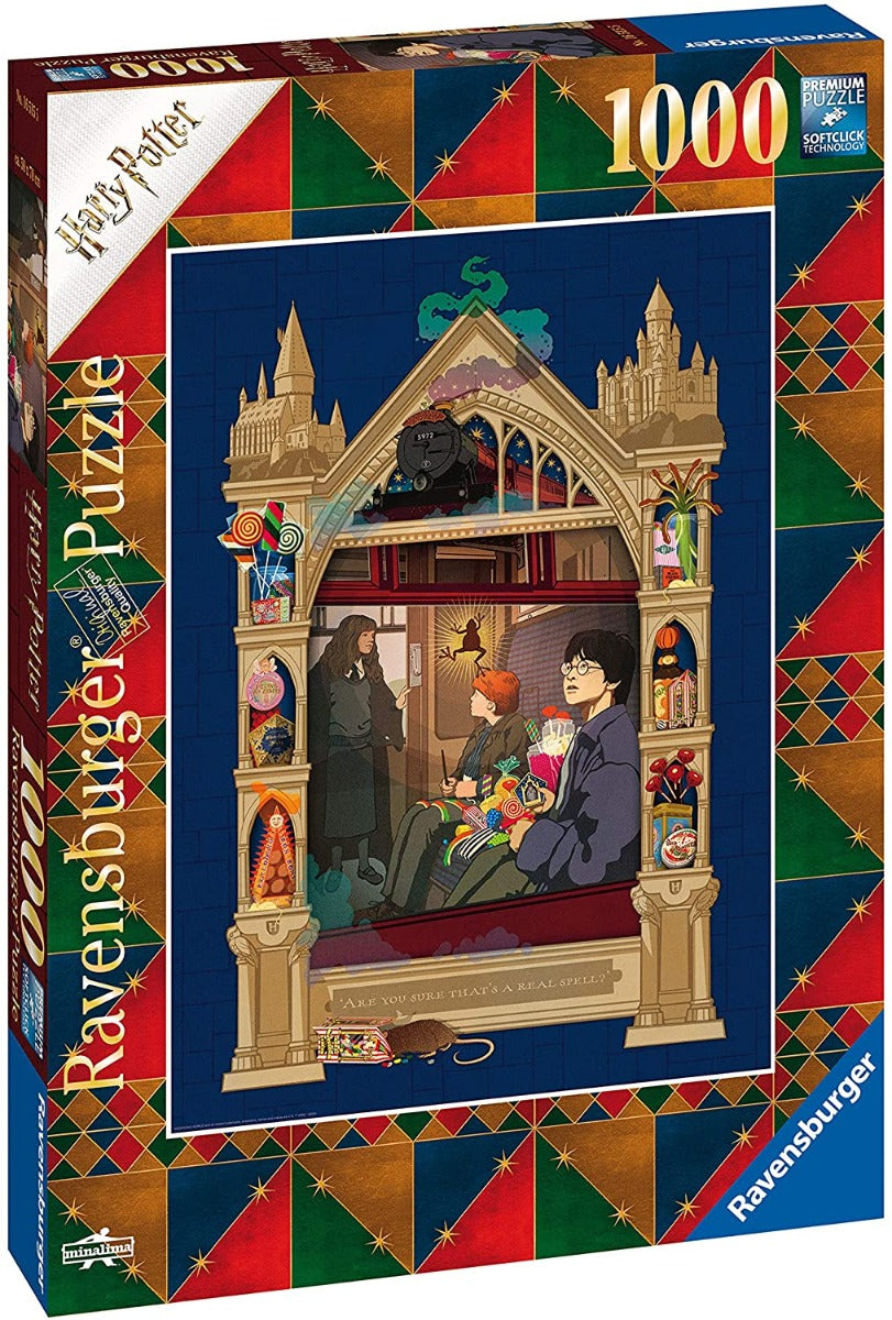 On The Way To Hogwarts – 1000 Piece Jigsaw Puzzle (Ravensburger) - Completed Puzzle