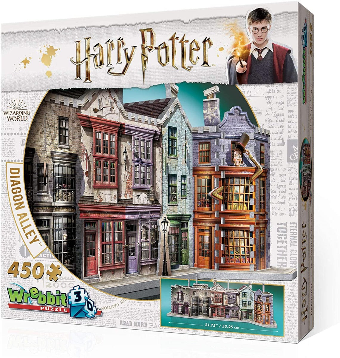 WREBBIT 3D Diagon Alley 3D Jigsaw Puzzle (450 Pieces)