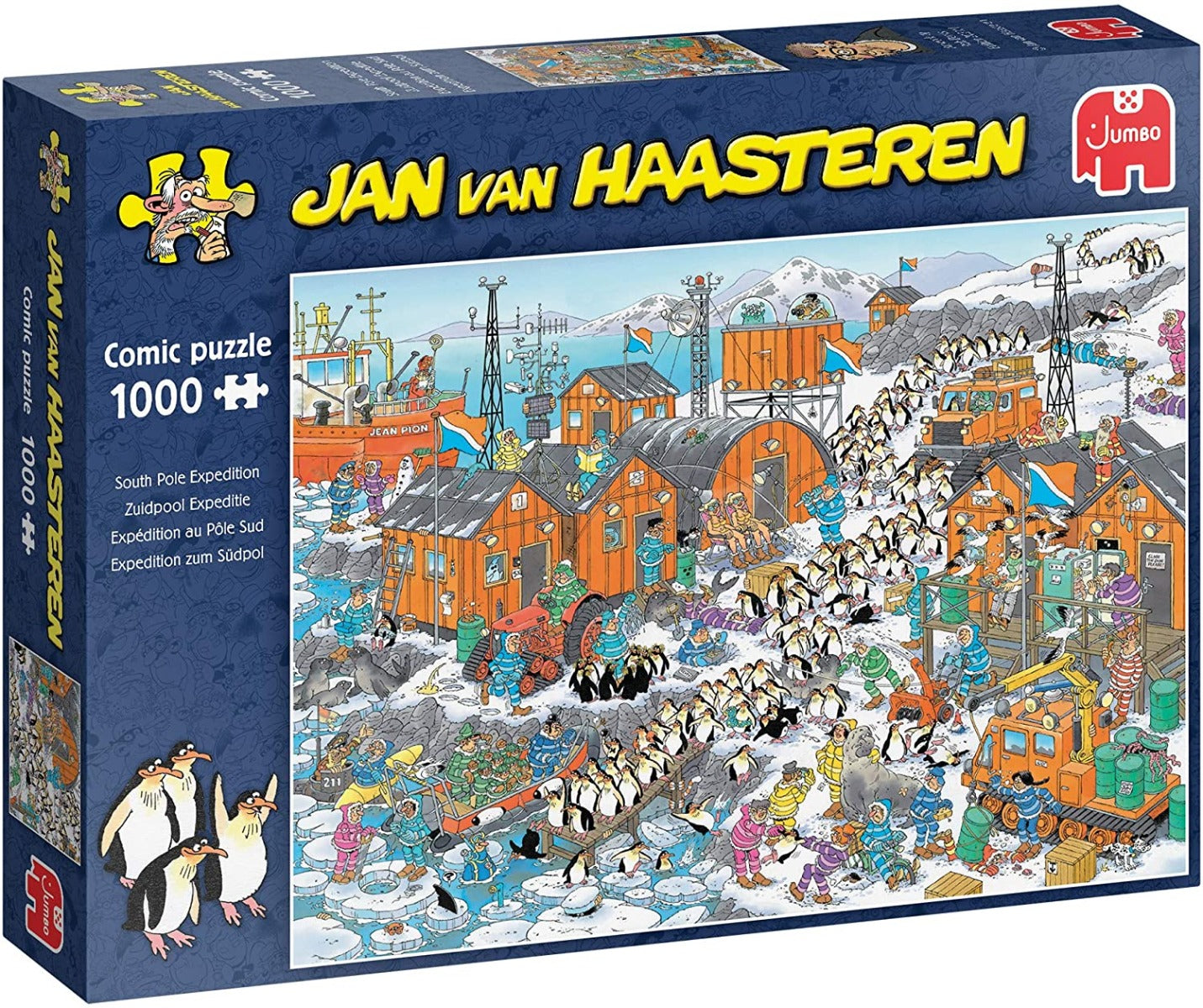 Jan Van Haasteren - South Pole Expedition - 1000 Piece Jigsaw Puzzle