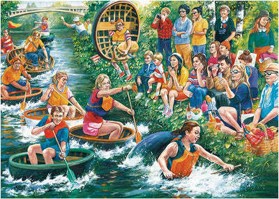 The Coracle Regatta – 1000 Piece Jigsaw Puzzle (Falcon De Luxe)