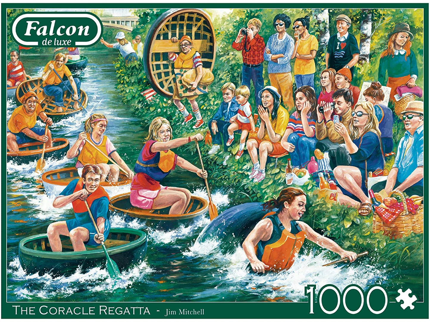Falcon De Luxe - The Coracle Regatta - 1000 Piece Jigsaw Puzzle