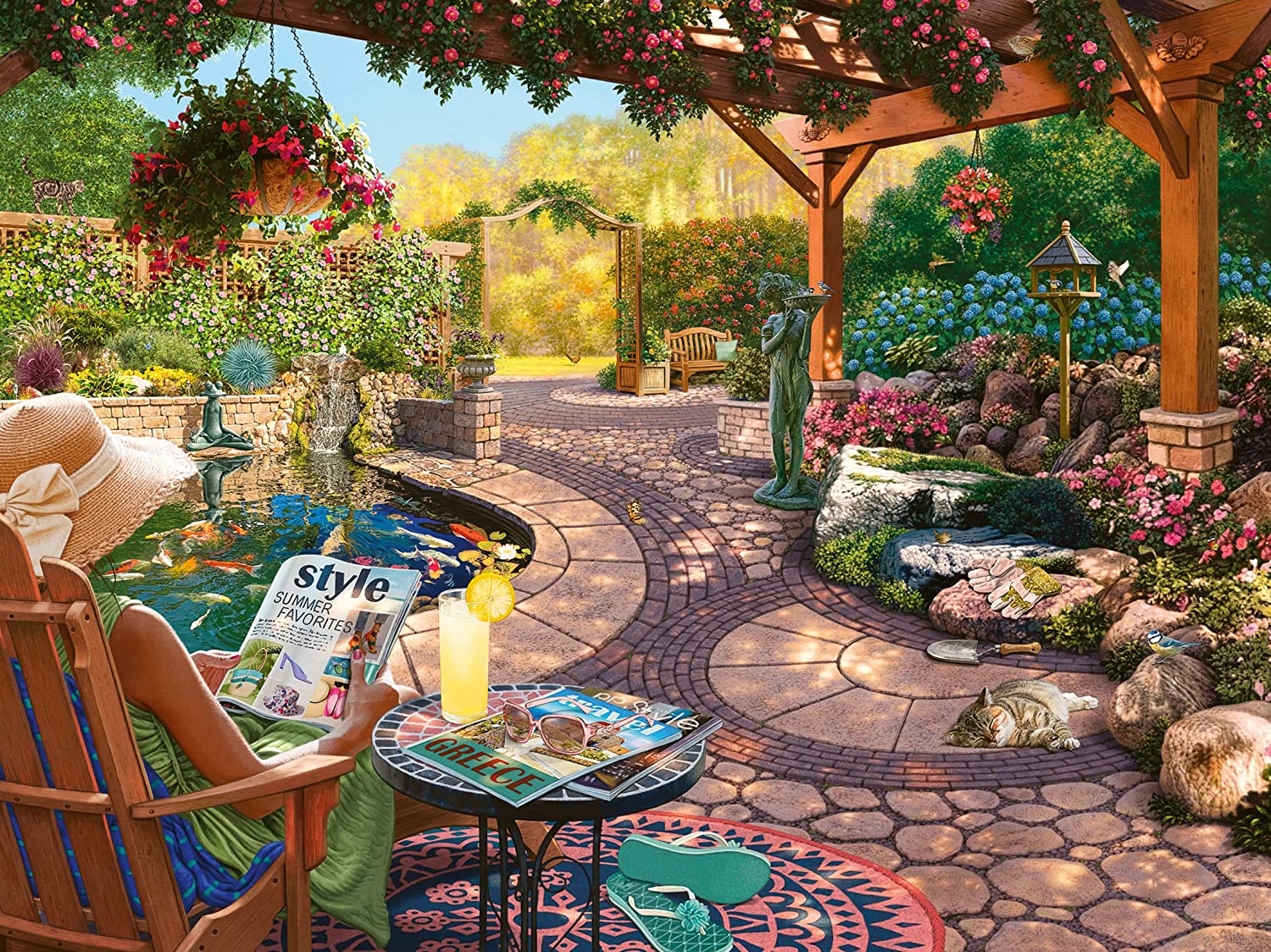Cozy Backyard Bliss – 750 Piece Jigsaw Puzzle (Ravensburger)