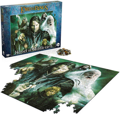 Winning Movies - Lord of the Rings Heroes of Middle Earth - 1000 Piece Jigsaw Puzzle