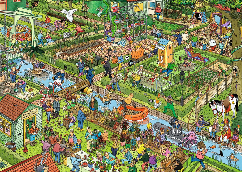 The Vegetable Garden by Jan Van Haasteren – 1000 Piece Jigsaw Puzzle (Jan Van Haasteren)