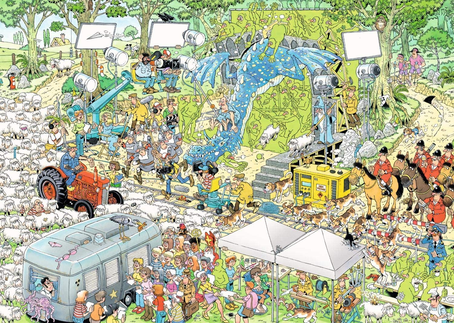 The Film Set by Jan Van Haasteren – 1000 Piece Jigsaw Puzzle (Jan Van Haasteren)
