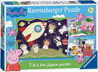 Peppa Pig 3 in a Box – 15, 20, 25 Piece Jigsaw Puzzle (Ravensburger)