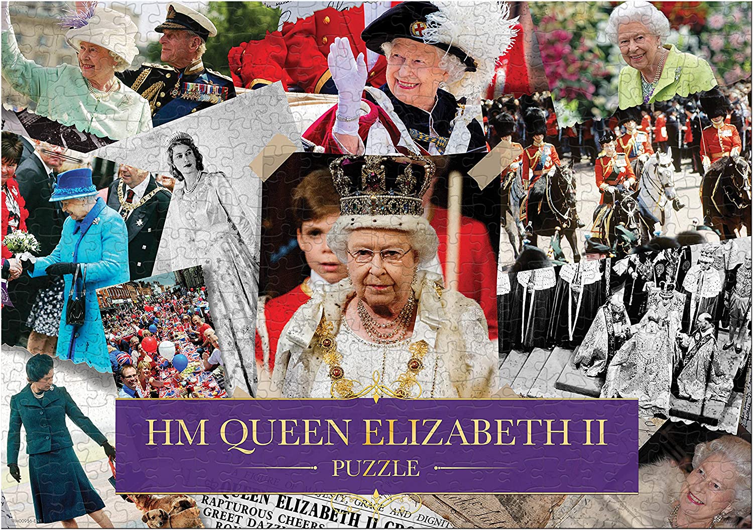 HM Queen Elizabeth II Montage – 1000 Piece Jigsaw Puzzle (Waddingtons)