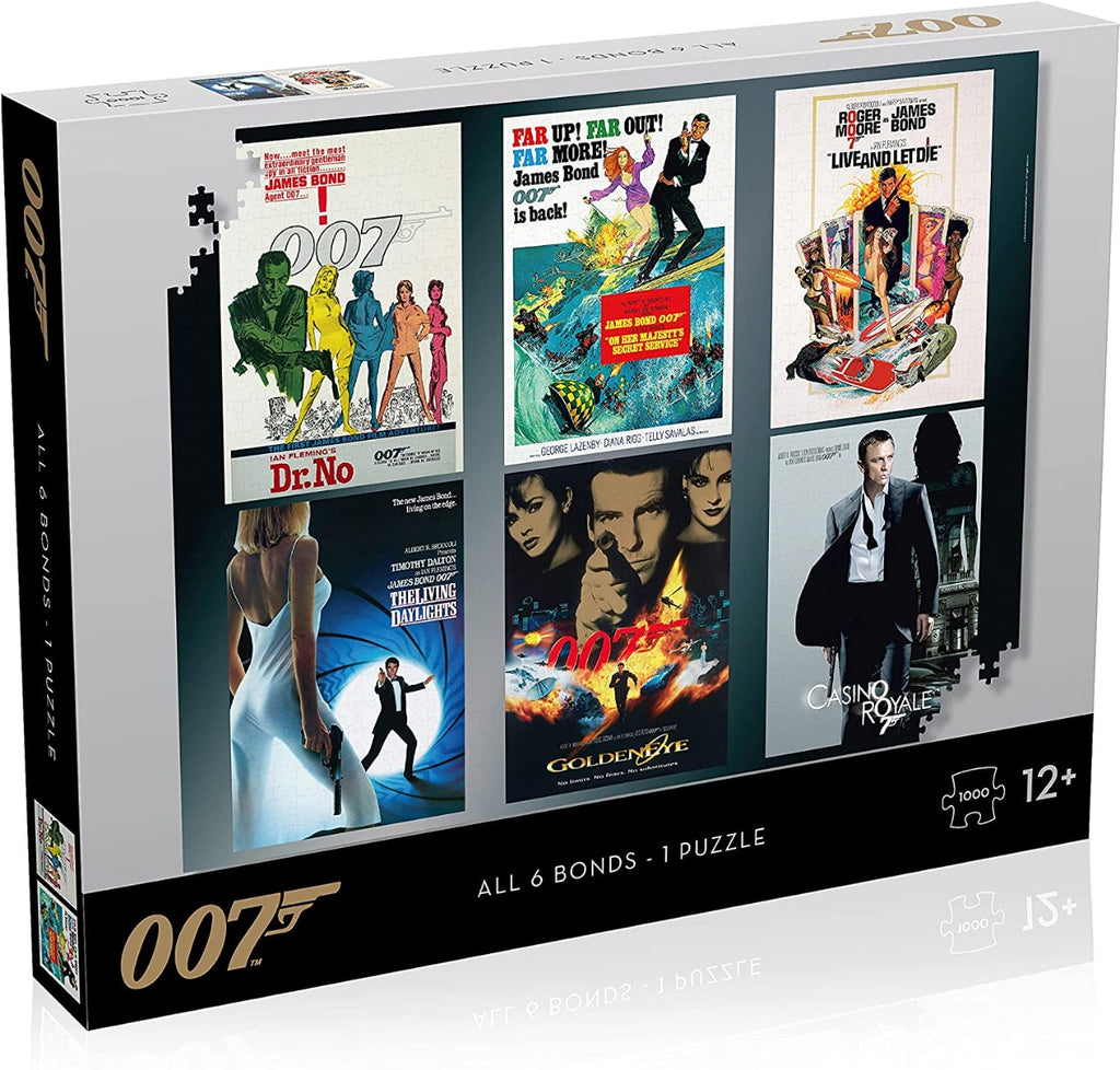 James Bond Movie Poster – 1000 Piece Jigsaw Puzzle (Winning Moves)