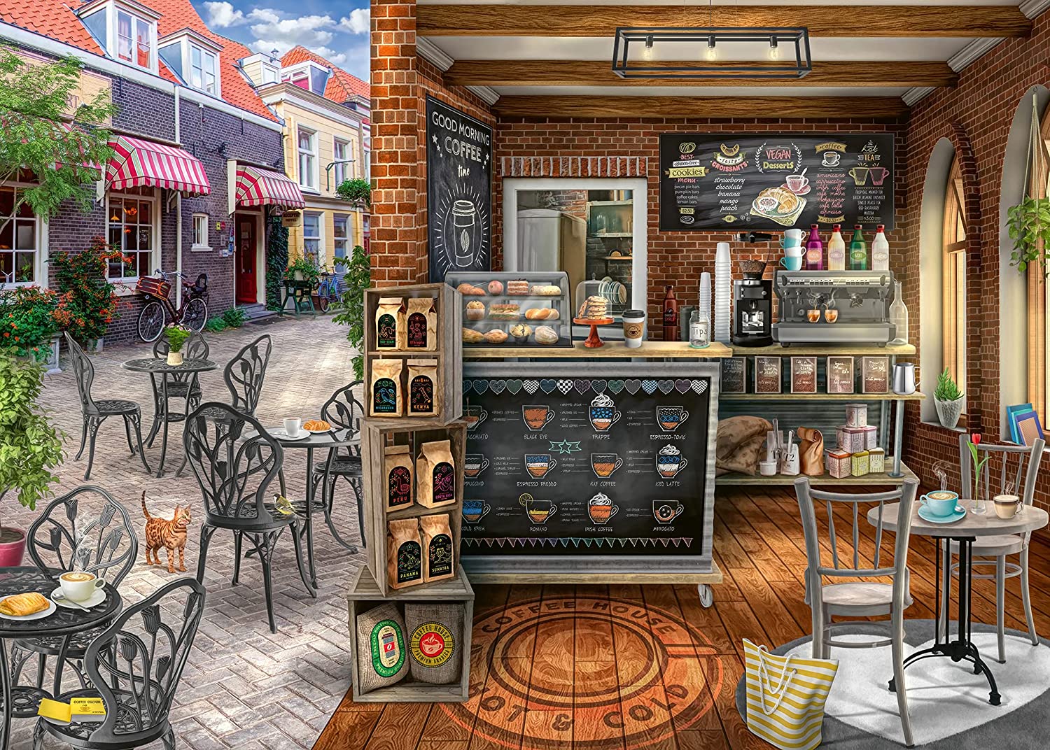 Quaint Café – 1000 Piece Jigsaw Puzzle (Ravensburger)