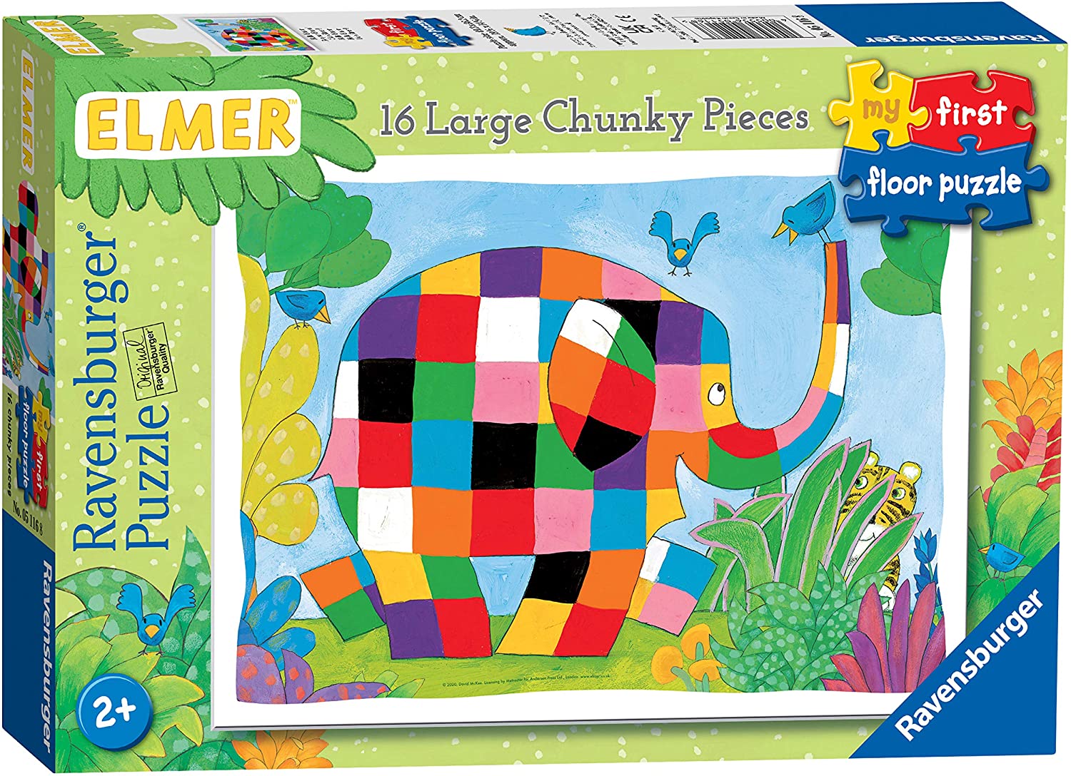 Ravensburger 5116 Elmer My First 16 Piece Jigsaw Puzzle