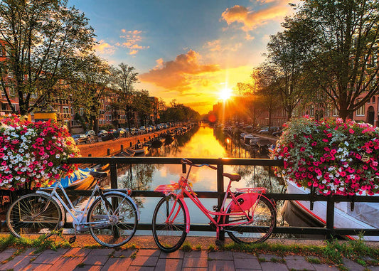 Ravensburger - Bicycles In Amsterdam - 1000 Piece Jigsaw Puzzle