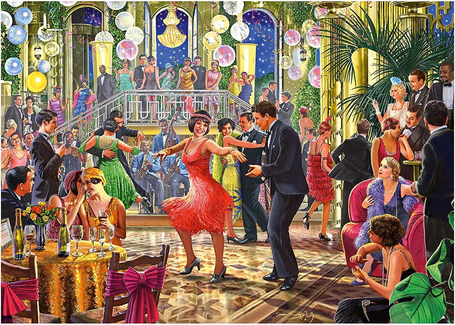 Dancing The Night Away – 500 Piece Jigsaw Puzzle (Falcon De Luxe)