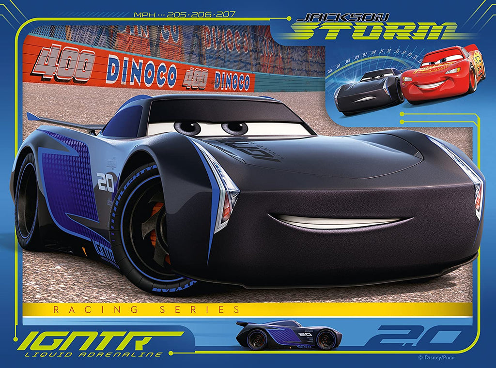 Disney Pixar Cars 3, 4 in a Box – 12, 16, 20, 24 Piece Jigsaw Puzzles (Ravensburger)