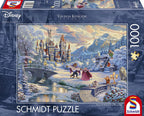 Disney Beauty & the Beast Winter Enchantment by Thomas Kinkade – 1000 Piece Jigsaw Puzzle (Schmidt)