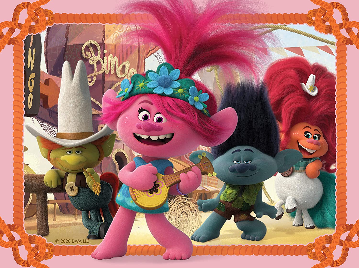 Trolls 2 World Tour, 4 in Box – 12, 16, 20 and 24 Piece Jigsaw Puzzles (Ravensburger)