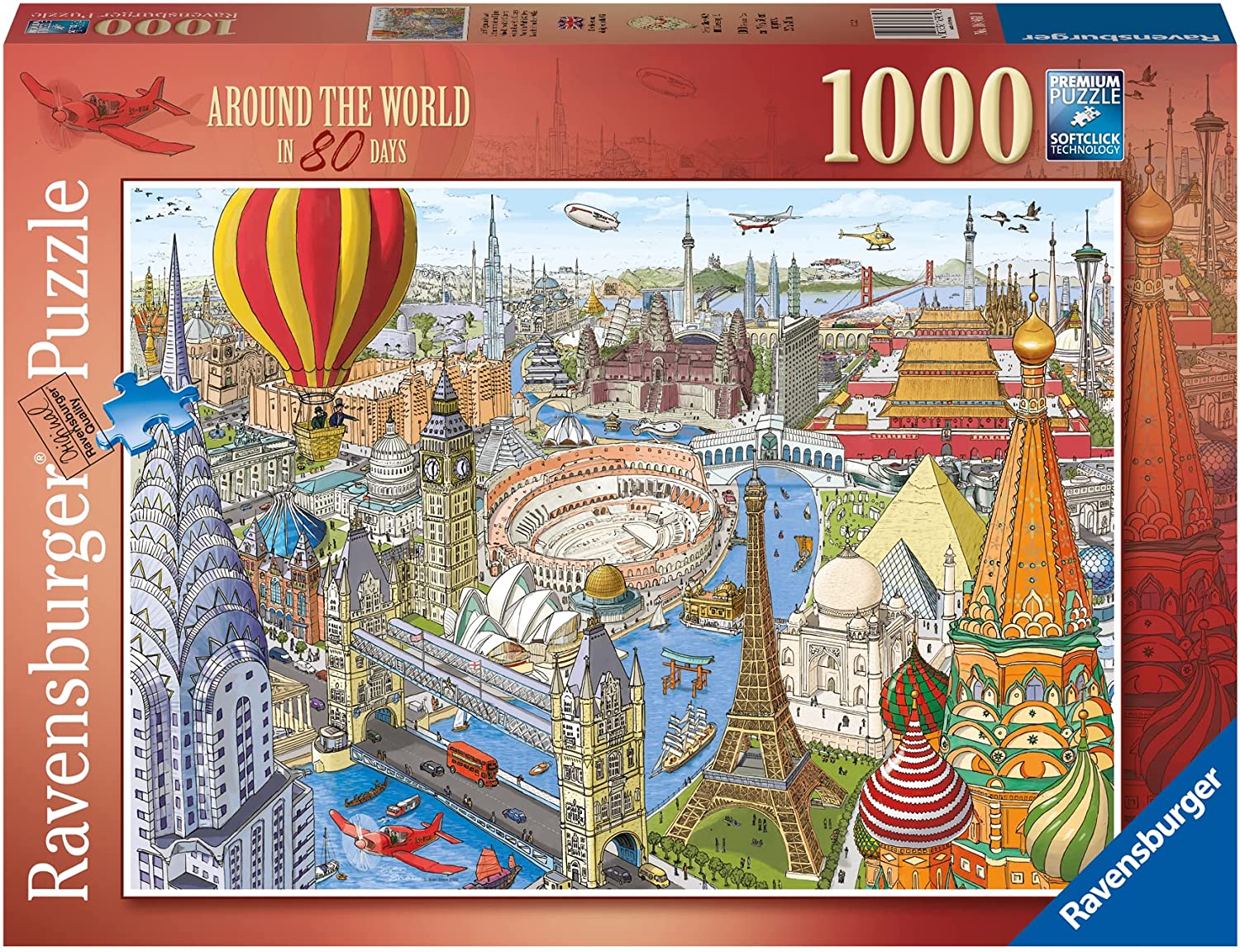 Around The World In 80 Days – 1000 Piece Jigsaw Puzzle (Ravensburger)
