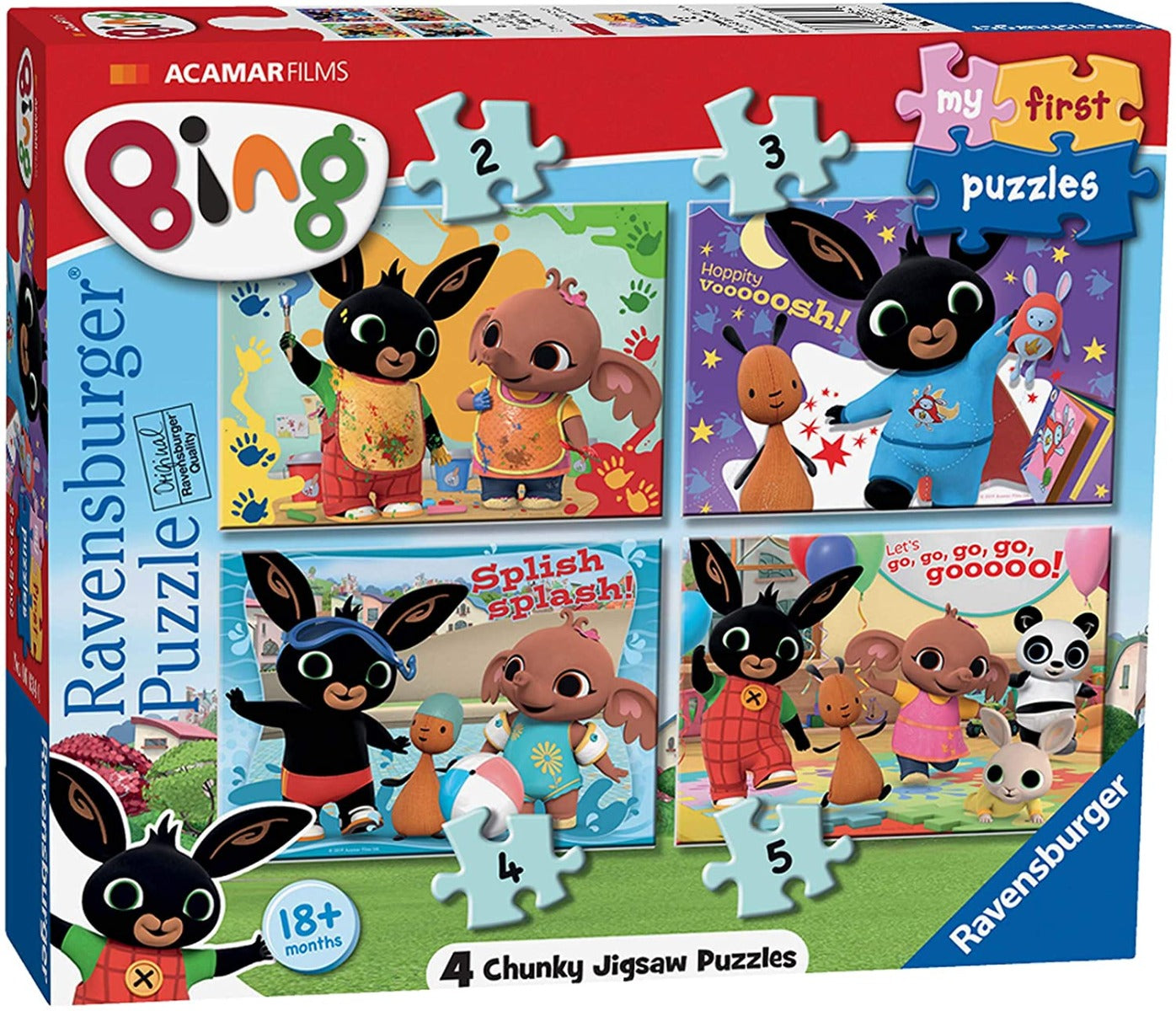 Bing My First Puzzles – 2,3,4,5 Piece Jigsaw Puzzle (Ravensburger)