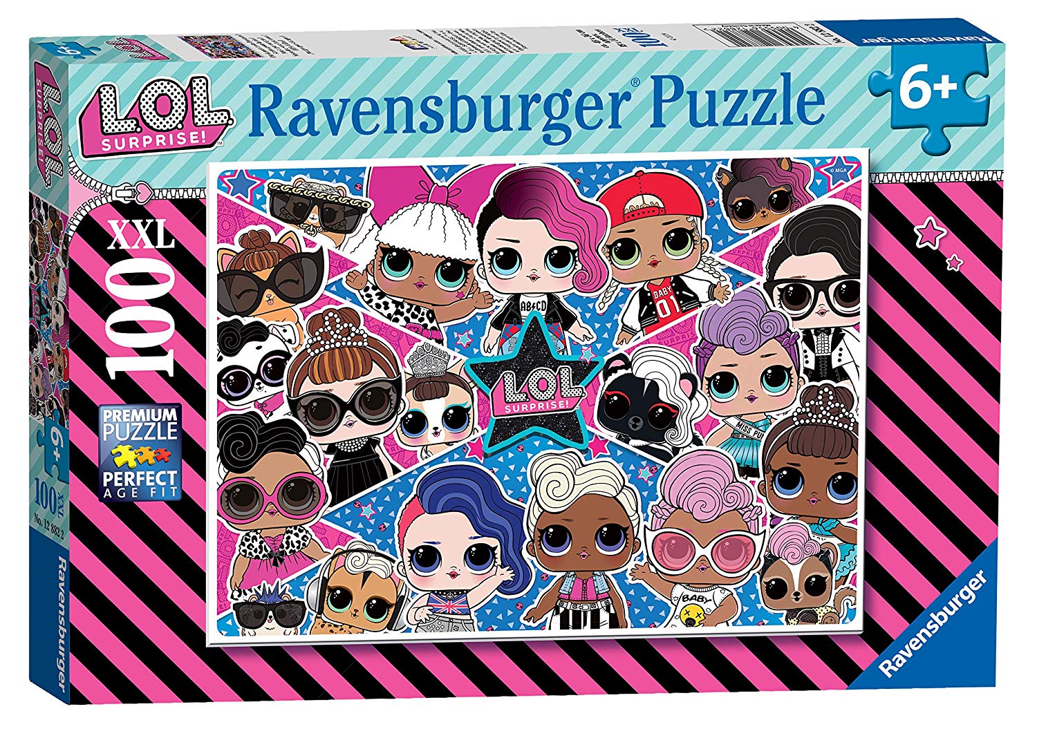 Ravensburger 12882 Ravensburger LOL Surprise XXL 100 piece Jigsaw Puzzle,