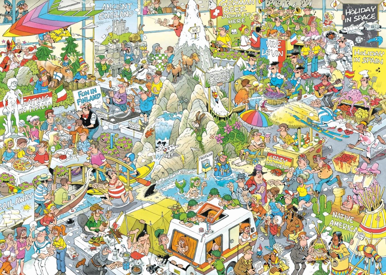 Holiday Fair by Jan Van Haasteren – 1000 Piece Jigsaw Puzzle (Jan Van Haasteren)