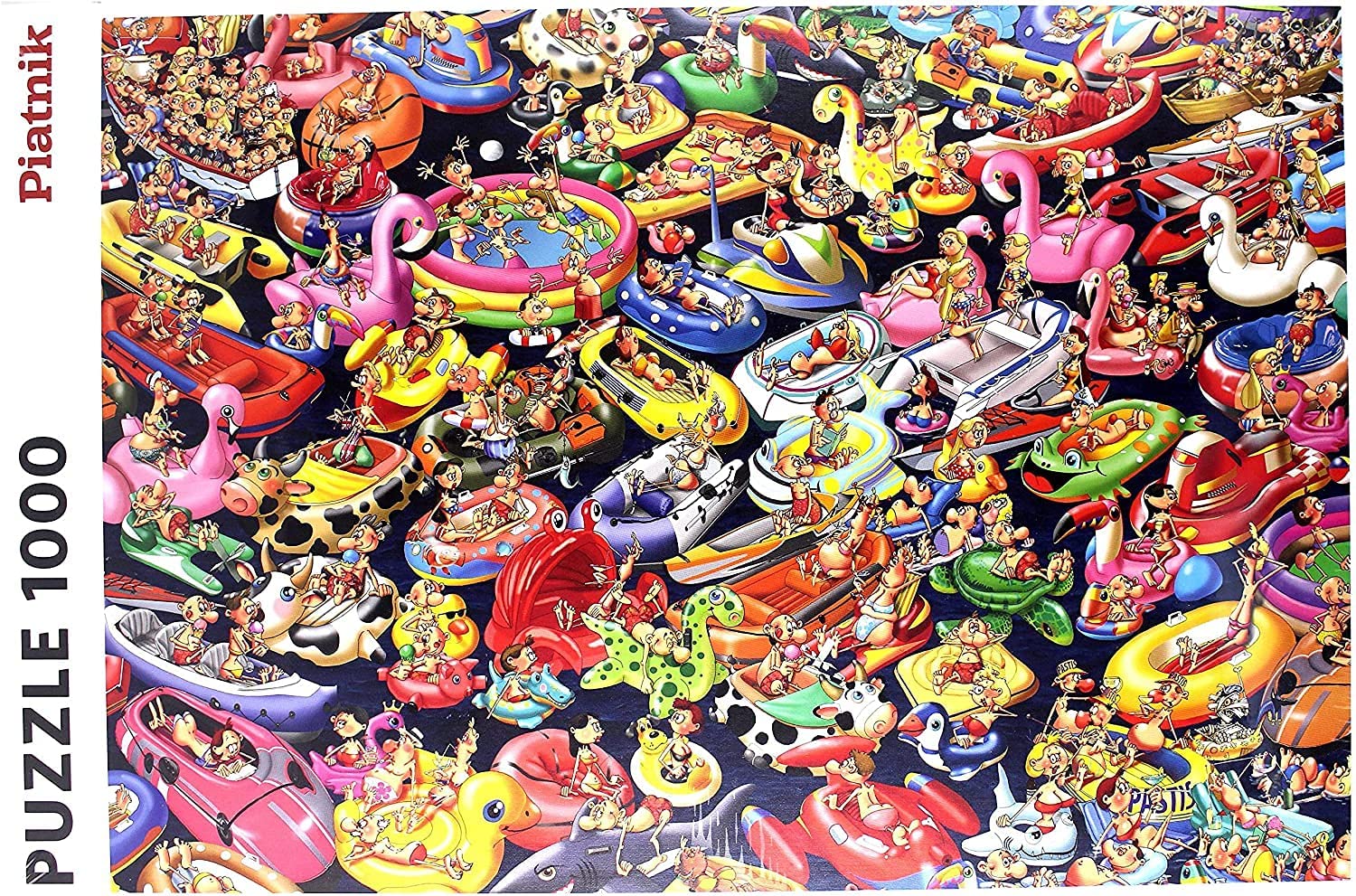 Rubber Dinghies – 1000 Piece Jigsaw Puzzle (Piatnik)