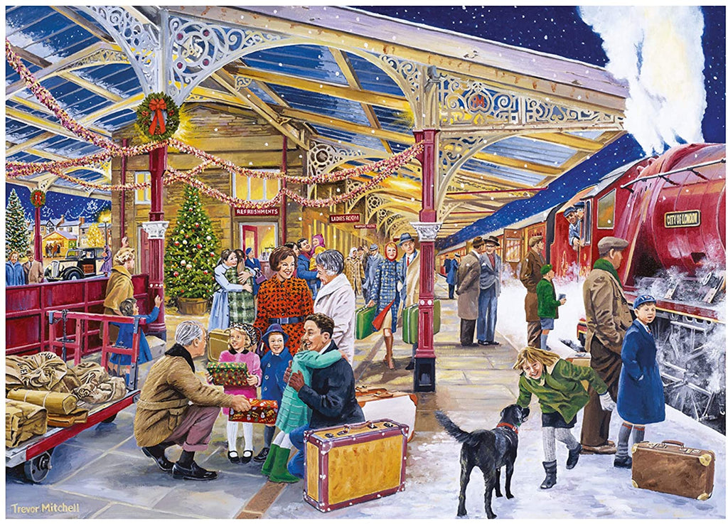 Coming Home For Christmas – 1000 Piece Jigsaw Puzzle (Falcon De Luxe)