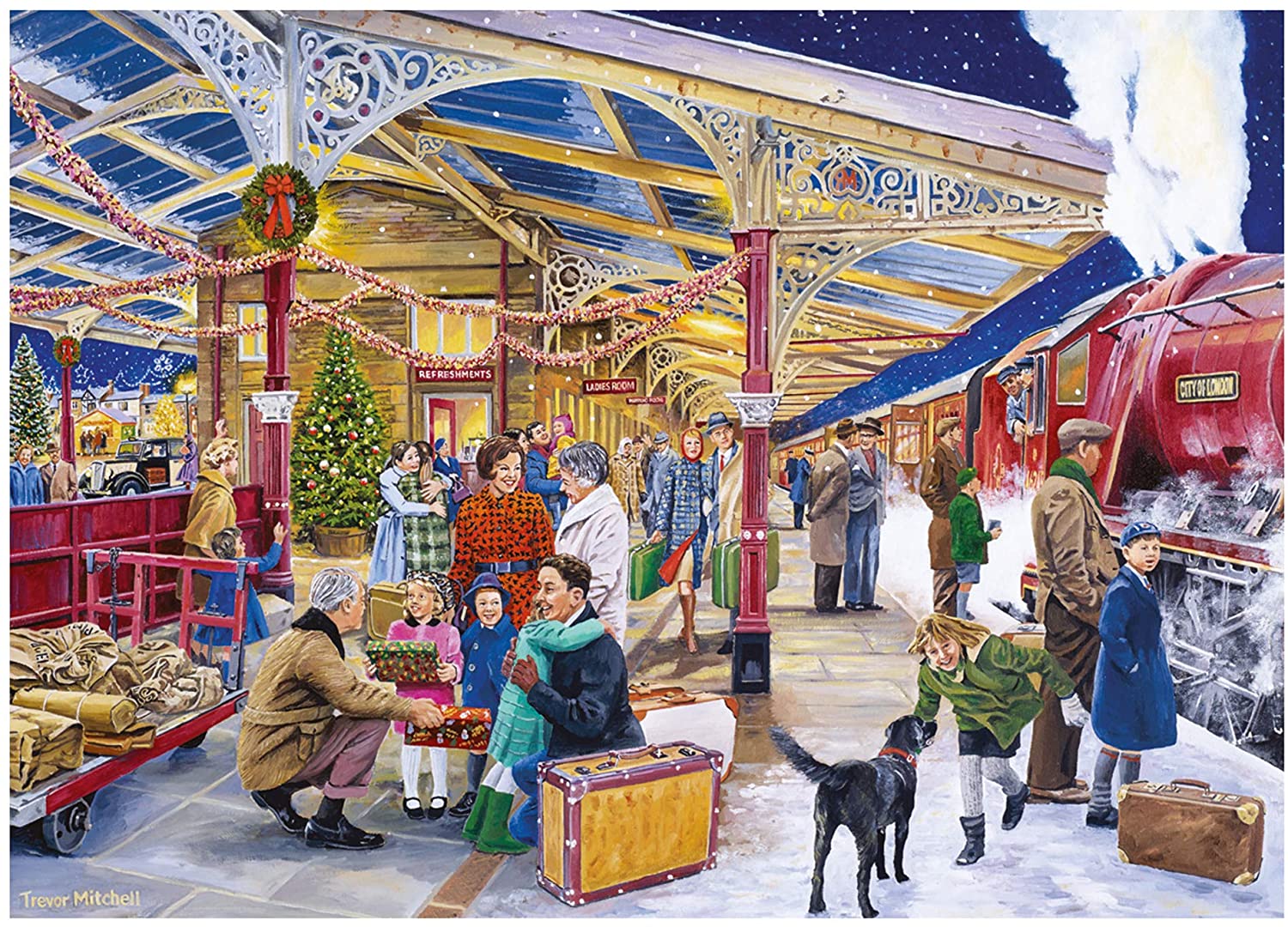 Coming Home For Christmas – 1000 Piece Jigsaw Puzzle (Falcon De Luxe)