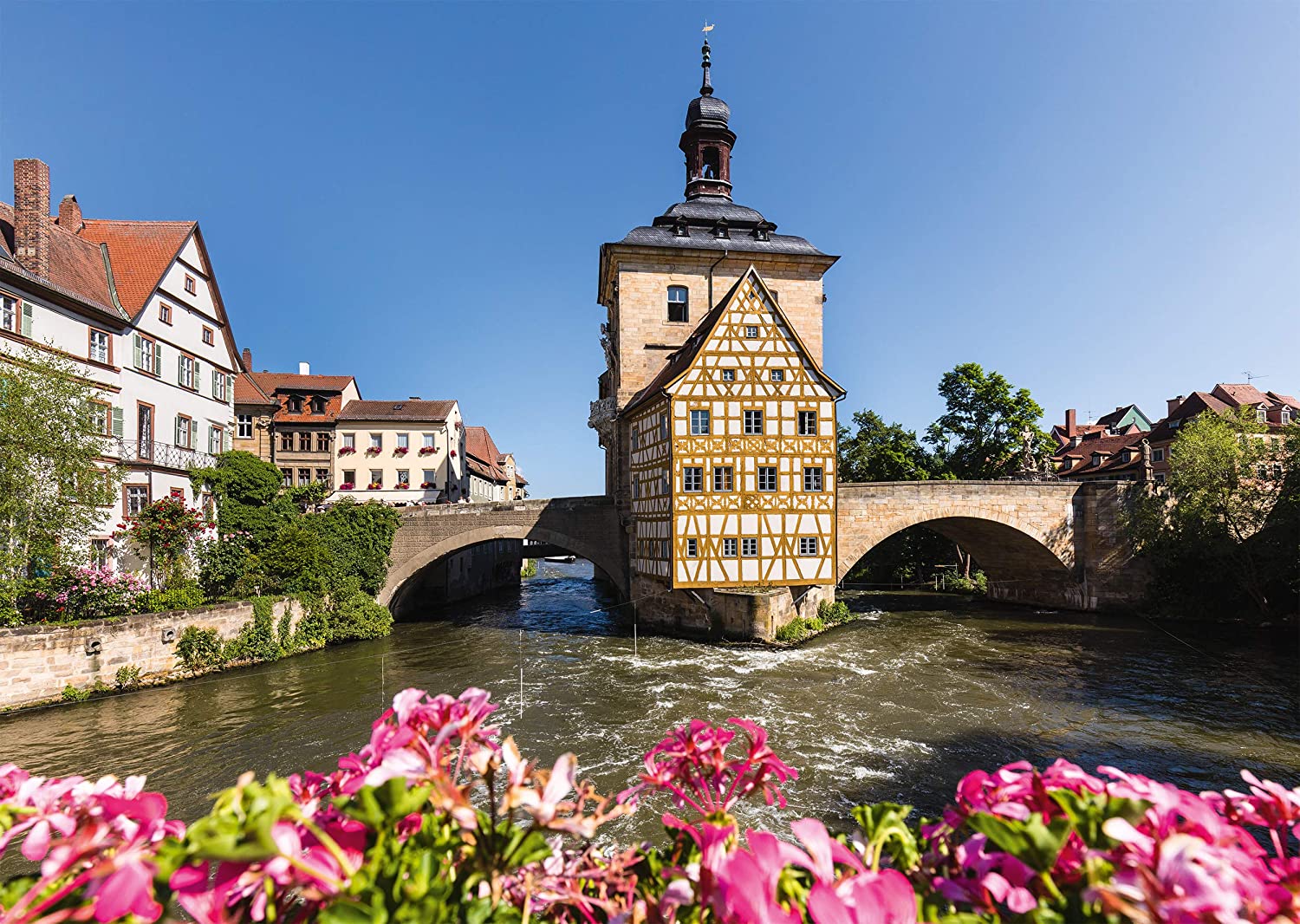 Bamberg, Regnitz and Old Town hall – 1000 Piece Jigsaw Puzzle (Schmidt)